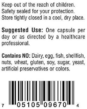 Bio-Tech Pharmacal Vitamin B12 Methylcobalamin Capsules, 100 Count