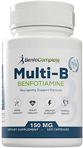 BenfoComplete Benfotiamine Multi-B Neuropathy Support Formula Capsules, Pack of 3 Bottles