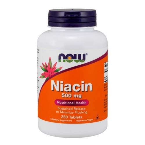 NOW Foods Niacin 500 mg Tablets, 750 Count