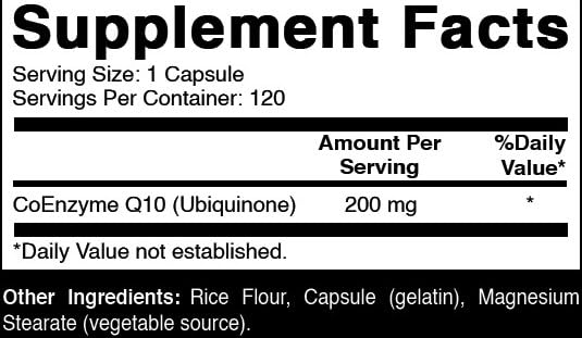 Oxify COQ10 200 mg Capsule, 120 Count