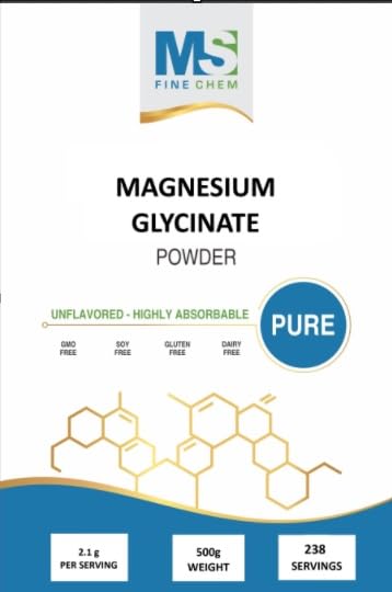 MS Finechem Magnesium Glycinate Powder, 17.6 oz
