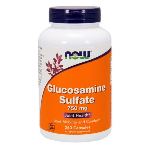 NOW Foods Glucosamine Sulfate 750 mg Capsule, 240 Capsules