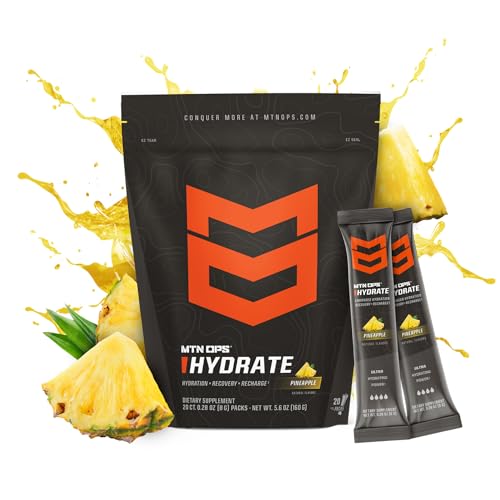 MTN OPS Hydrate Powder Mango Peach + Pineapple Bundle, 12 Servings