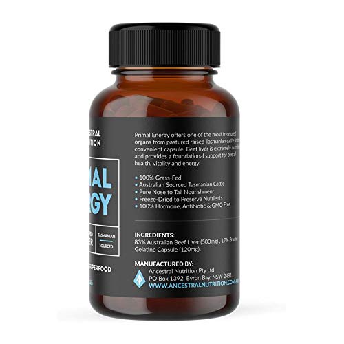 Ancestral Nutrition Beef Liver Capsules, 120 Capsules