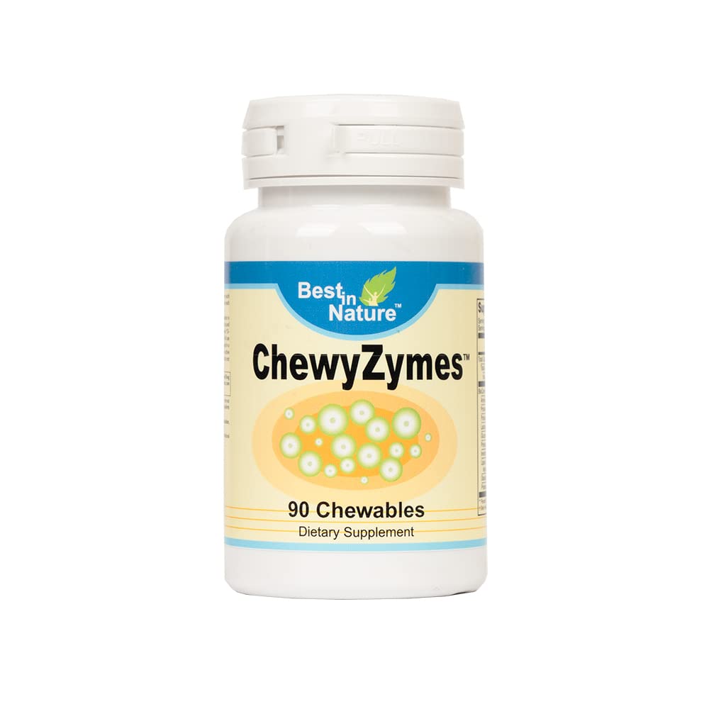 Best in Nature ChewyZymes Chewable Digestive Enzymes Supplement 90 Chewables