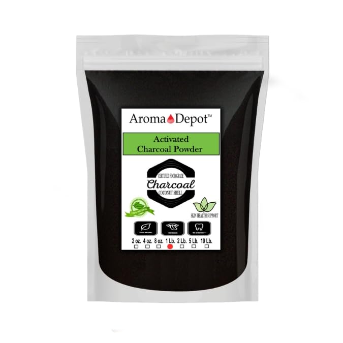 Aroma Depot Coconut Activated Charcoal Powder, 4 oz