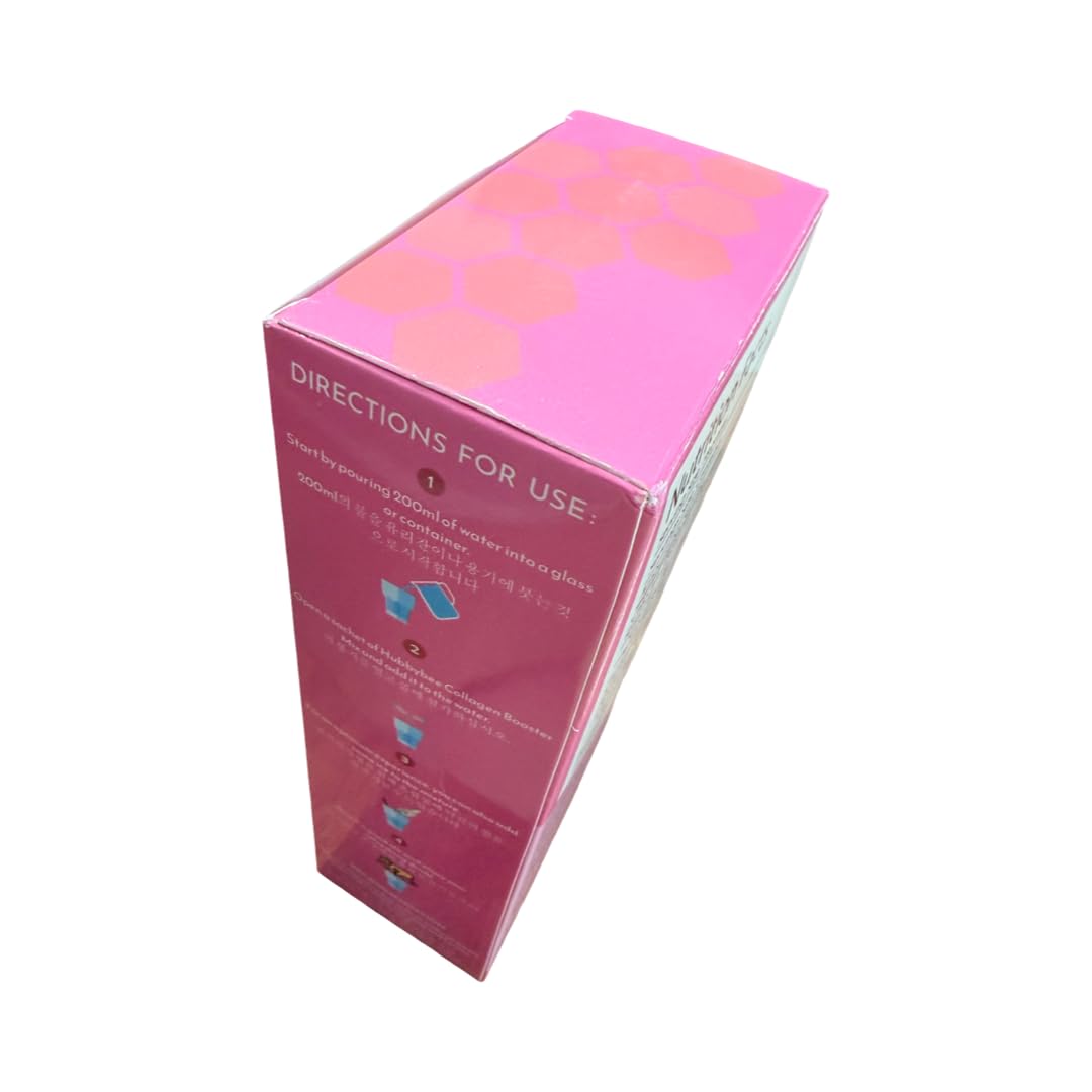 Generic HubbyBee Premium Collagen Booster Mix, Korean Hydrolyzed Marine Collagen with L-Glutathione, Apple Stem Cells & Chia Seeds (Watermelon), No Sugar Added Powder 6.35 oz