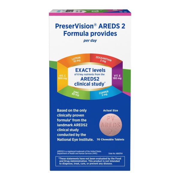 PreserVision AREDS 2 Eye Vitamin & Mineral Supplement Chewables 140
