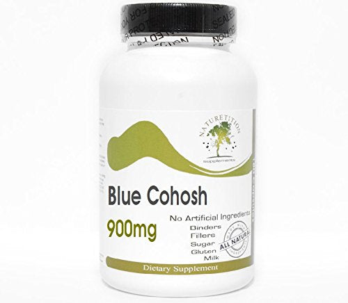 Naturetition Supplements Blue Cohosh 900mg Capsules, 100 Capsules