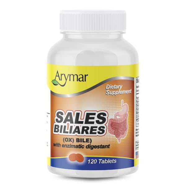 Arymar Ox Bile with Digestive Enzymes Tablets, 60 Count