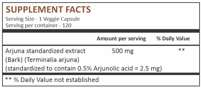 Herbal Hills Arjuna Capsules Capsule 120 Count