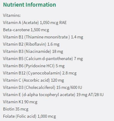 Jamieson Laboratories Prenatal 100% Complete Multivitamin Tablet, 60 Tablets