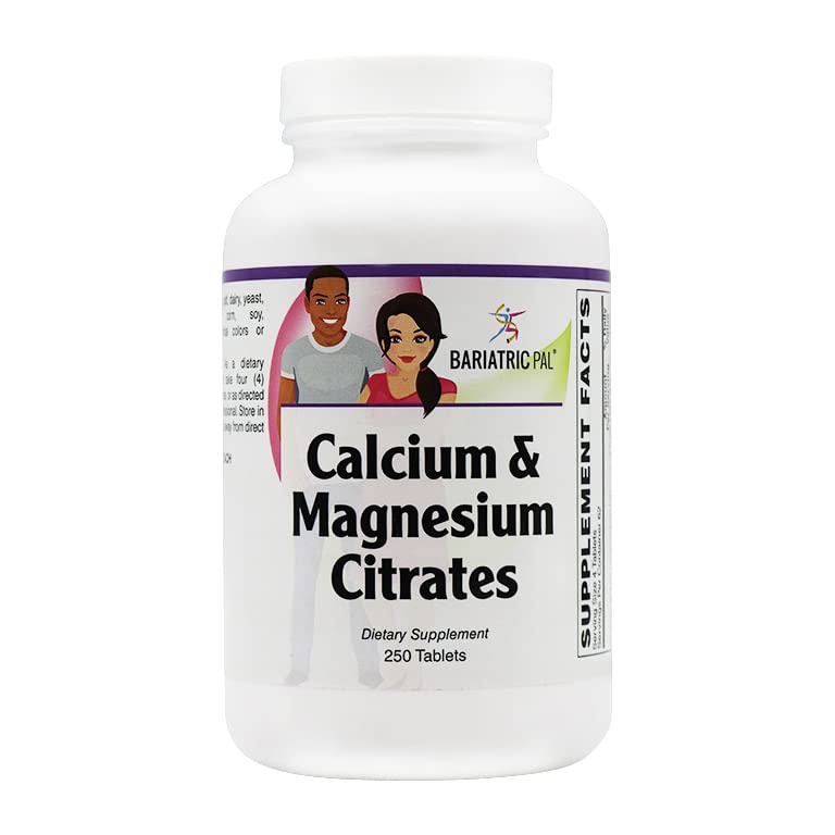 BariatricPal Calcium & Magnesium Citrates Tablet, 250 Count
