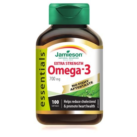 Jamieson Omega 3 Extra Strength No Fishy Aftertaste Softgels 100