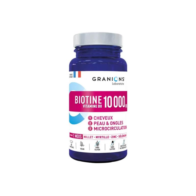 Granions Biotin 10,000 mcg Hair, Skin and Nails Tablet, 60 Tablets
