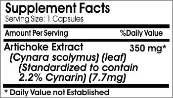 Naturetition Supplements Artichoke Extract 350mg Capsules, 100 Capsules