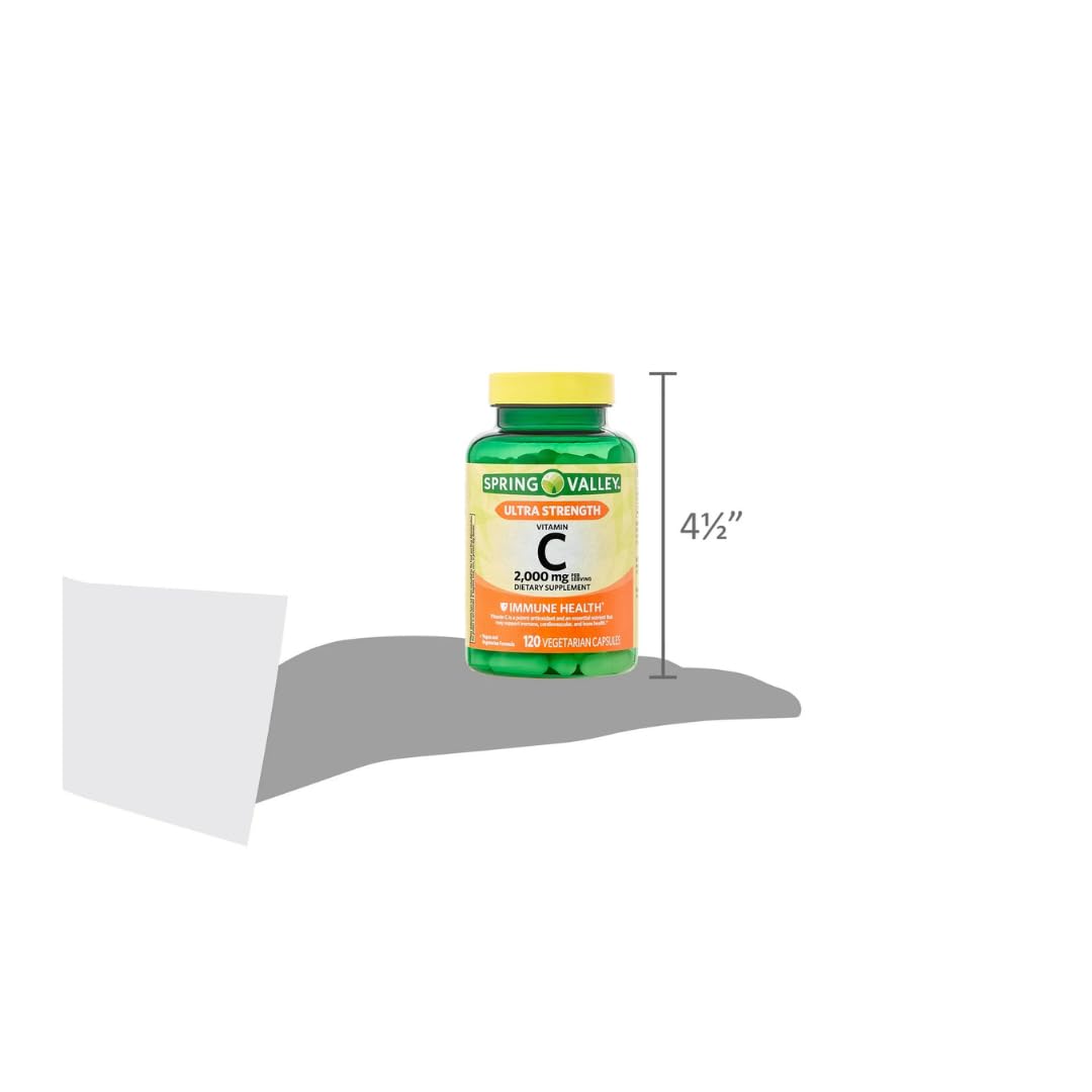 FitMania Vitamin C Capsules 2,000 mg, 120 Count