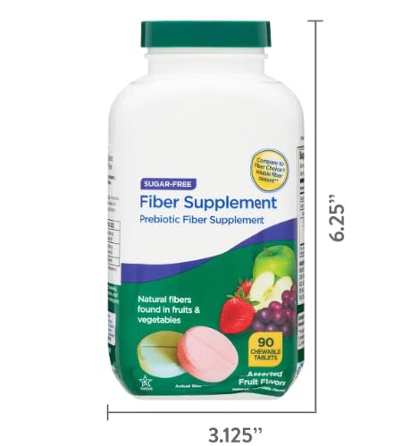 Generic Daily Fiber Supplement Chewable Tablets 90 Tablets