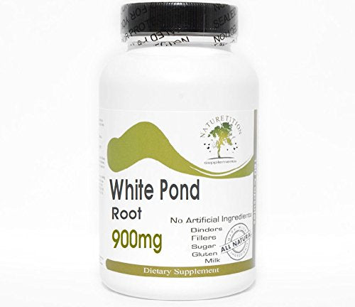 Naturetition Supplements White Pond Lily Root 900mg, 180 Capsules