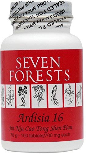 Seven Forests Ardisia 16 - Jin Niu Cao Tong Shen Pian Tablet, 100 Tablets