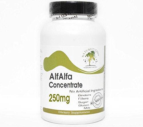 Naturetition Supplements Alfalfa Concentrate 250mg Capsules 1 Count