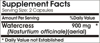 Naturetition Supplements Watercress 900mg 90 Capsules