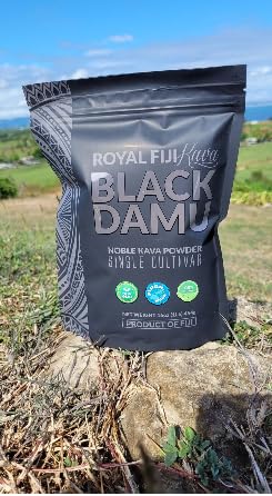 Kava Pros Royal Fiji Kava Black Damu Noble Kava Powder 15.87 Ounce
