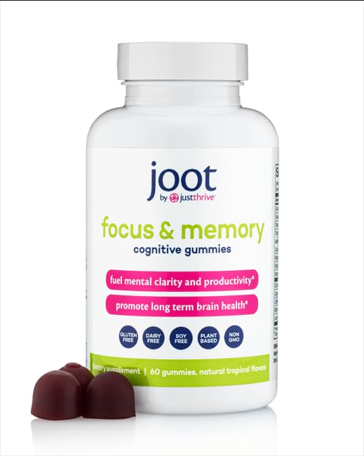 Just Thrive Focus & Memory Gummies, Gummy, 60 Count