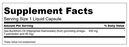 Swanson EFA Omega-7 Oil 450MG Capsules, 30 Count