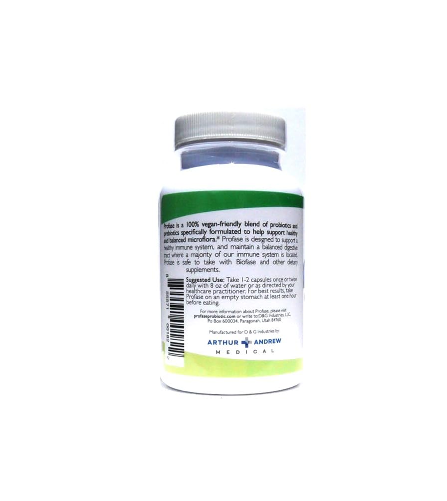 Profase Bacillus Subtilis Probiotic Capsules, 120 Capsules