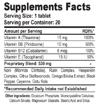 Organic Farms Vitamins Blood Work, 60 Tablets