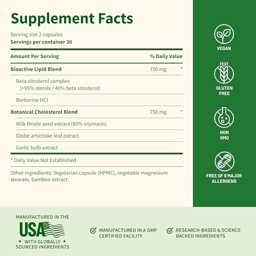 Snap Supplements Cholesterol Health + Organic Spirulina and Chlorella Bundle, 180 Vegetarian Capsules