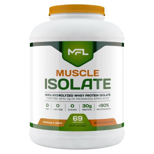 MUSCLE FOOD LABS MFL 100% Pure Isolate Protein Powder, 5 lb, 80 Servings