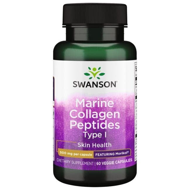 Swanson Marine Collagen Peptide Type I Capsule, 60 Count