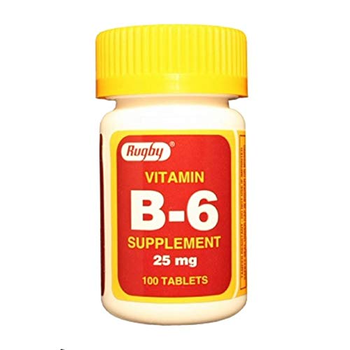 Rugby Laboratories Vitamin B-6 25 mg Tablets, 400 Count