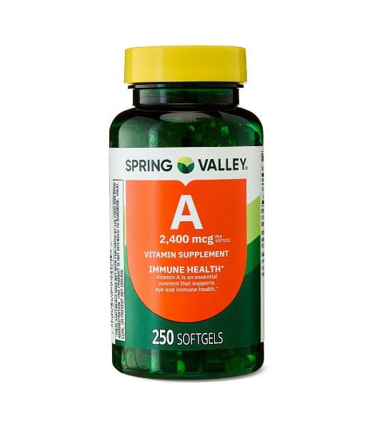 H4U Vitamin A Supplement Softgels, 250 Count