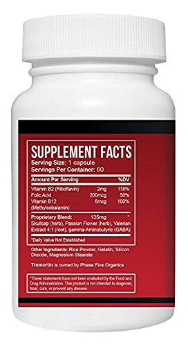 Tremortin Best Natural Aid for Essential Tremor Capsules, 3-Pack