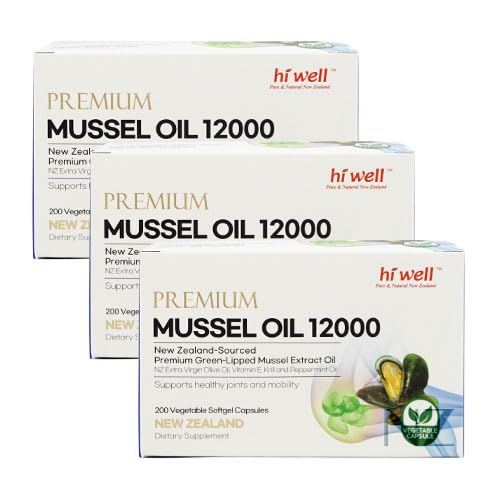 HI WELL PURE & NATURAL NEW ZEALAND Premium New Zealand Green-Lipped Mussel Oil Softgel 600