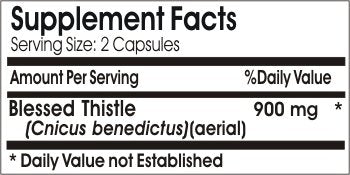 Naturetition Supplements Blessed Thistle 900mg, 100 Capsules