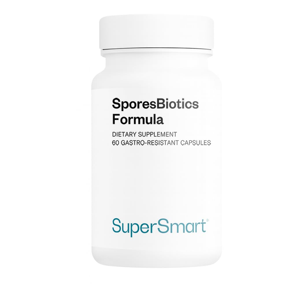 Supersmart SporesBiotics Formula (Advanced Complex) - 3-in-1 Spore-Based Probiotics with Bacillus Clausii, Subtilis, Coagulans, 60 Capsules