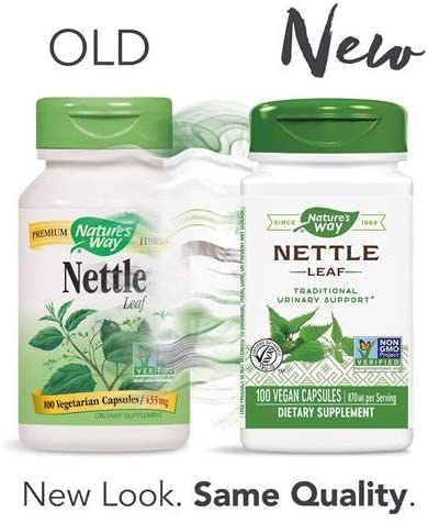 Nature's Way Nettle Leaf 435 mg Capsules, 400 Count
