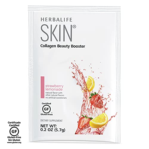 Herbalife Skin Strawberry Lemonade Collagen Beauty Booster Powder 6-Count