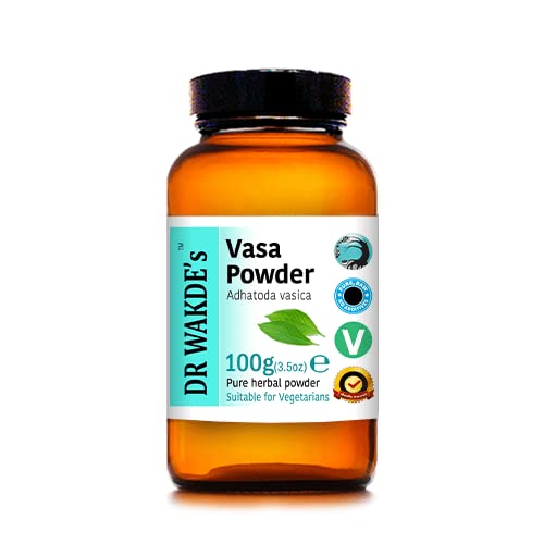DR WAKDE's Vasa Powder (Adhatoda vasica), Powder, 3.53 oz