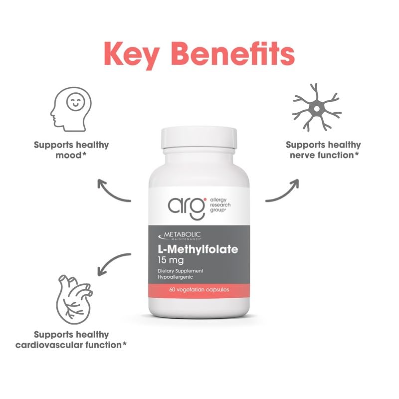 Metabolic Maintenance L-Methylfolate 15 mg Capsules, 60 Count