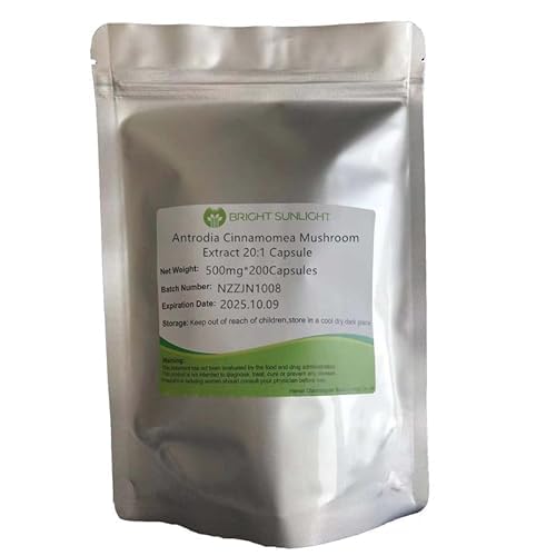 Bright sunlight Antrodia Cinnamomea Mushroom Extract 20:1 Capsule 500mg, 200 Capsules