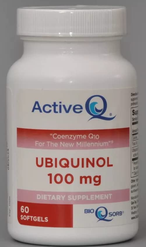 ActiveQ Coenzyme Q10 Ubiquinol 100mg Softgels, 60 Count