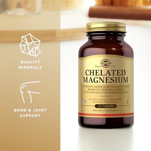 Solgar Chelated Magnesium Tablets, 100 Count