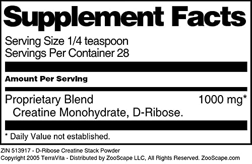Terravita D-Ribose Creatine Stack Powder 3 Pack