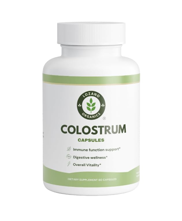 Lozano Organics Bovine Colostrum Supplement 60 Capsules
