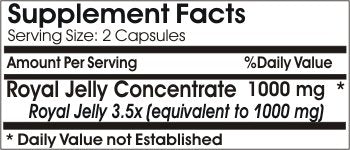 Naturetition Supplements Royal Jelly Concentrate 1000mg Capsule 200 Capsules
